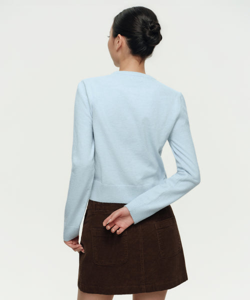 MUSINSA STANDARD WOMAN MUSINSA STANDARD WOMAN Cardigan Pastel Blue