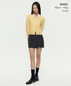 MUSINSA STANDARD WOMAN MUSINSA STANDARD WOMAN Cardigan Essential Round Neck [Butter]