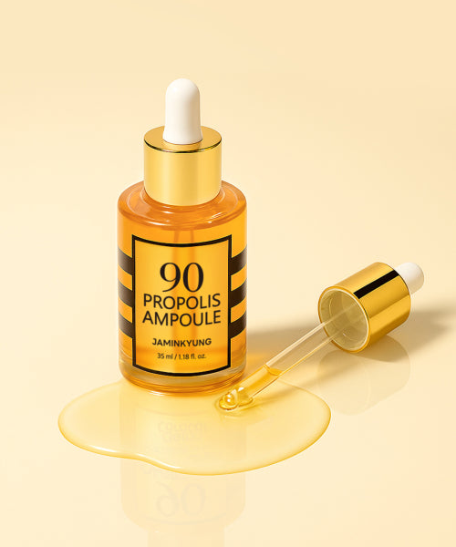 JAMINKYUNG 90 Propolis Ampoule 35ml (2 units) [Gift: 2 pieces of Oil to Foam 1ml + Snail Cream 1ml trial copy]