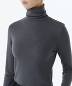 MUSINSA STANDARD WOMAN MUSINSA STANDARD WOMAN T-Shirt Slim Turtle Neck Iron Gray
