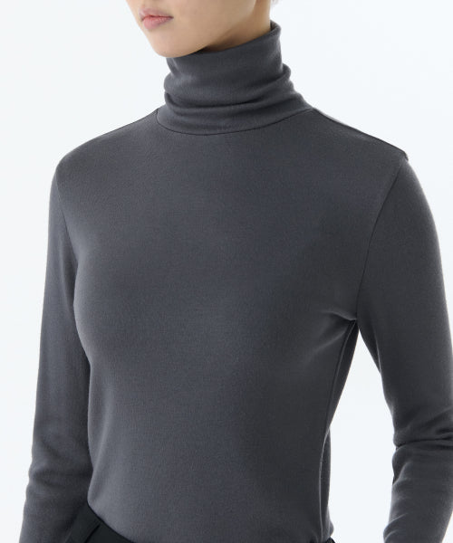 MUSINSA STANDARD WOMAN MUSINSA STANDARD WOMAN T-Shirt Slim Turtle Neck Iron Gray