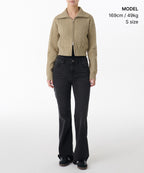 MUSINSA STANDARD WOMAN MUSINSA STANDARD WOMAN Women's Knitwear Zip-Up [Beige]