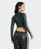 ADIDAS ADIDAS 3S Crop Long Sleeve Tee - Mid Green