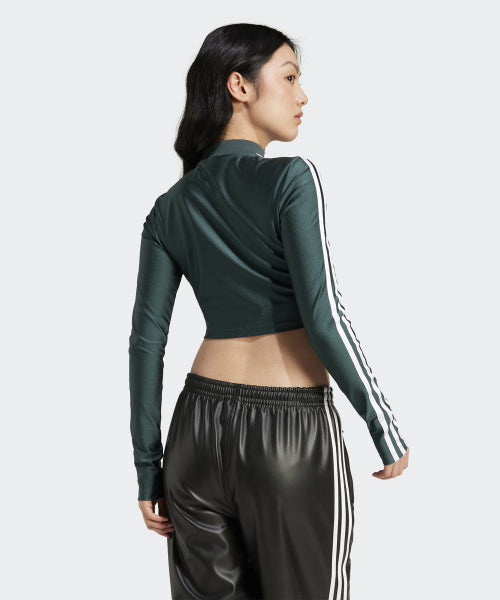 ADIDAS ADIDAS 3S Crop Long Sleeve Tee - Mid Green