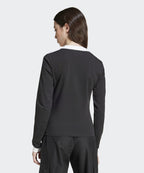 ADIDAS ADIDAS V-neck long sleeve shirt - Black