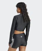 ADIDAS ADIDAS 3S Crop Long Sleeve Tee - Black
