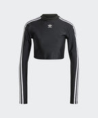 ADIDAS ADIDAS 3S Crop Long Sleeve Tee - Black