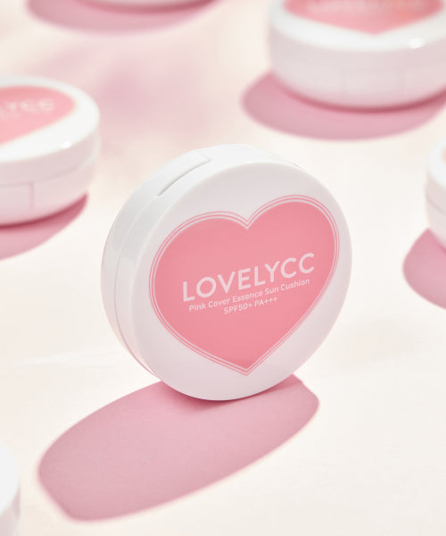 LOVELYCC LOVELYCC Pink Tone Up Cover Essence Sun Cushion SPF50+ 15g
