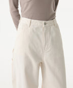 MUSINSA STANDARD WOMAN MUSINSA STANDARD WOMAN Denim Wide Carpenter Pants (Cream)