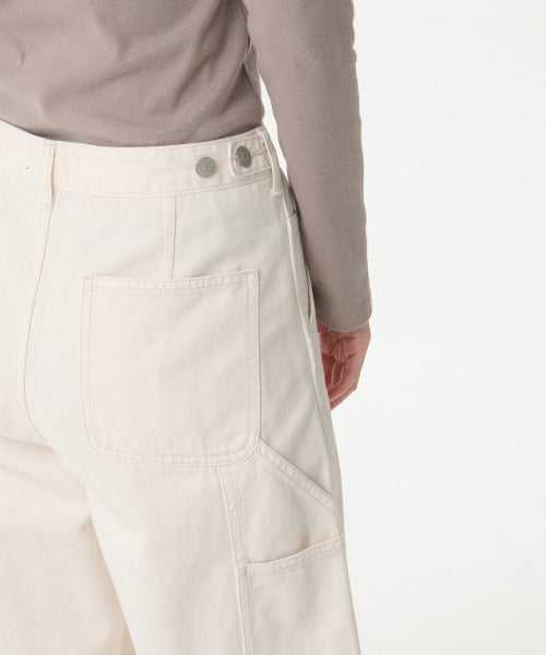 MUSINSA STANDARD WOMAN MUSINSA STANDARD WOMAN Denim Wide Carpenter Pants (Cream)