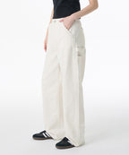 MUSINSA STANDARD WOMAN MUSINSA STANDARD WOMAN Denim Wide Carpenter Pants (Cream)