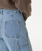 MUSINSA STANDARD WOMAN MUSINSA STANDARD WOMAN Denim Wide Carpenter Pants (Light Indigo)