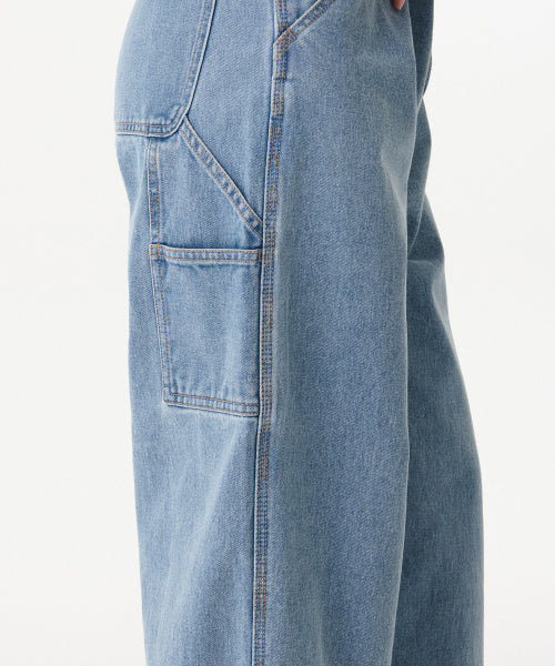 MUSINSA STANDARD WOMAN MUSINSA STANDARD WOMAN Denim Wide Carpenter Pants (Light Indigo)