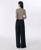 MUSINSA STANDARD WOMAN MUSINSA STANDARD WOMAN Slacks Wide Banding [Black]