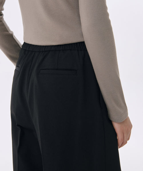 MUSINSA STANDARD WOMAN MUSINSA STANDARD WOMAN Slacks Wide Banding [Black]