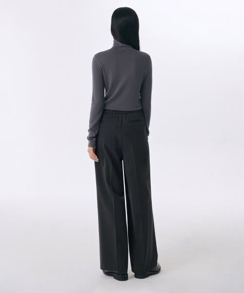MUSINSA STANDARD WOMAN MUSINSA STANDARD WOMAN Slacks Charcoal Gray