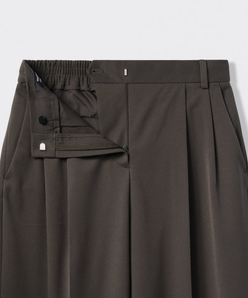 MUSINSA STANDARD WOMAN MUSINSA STANDARD WOMAN Slacks Two-Tuck Wide Banding [Van Dyke Brown]