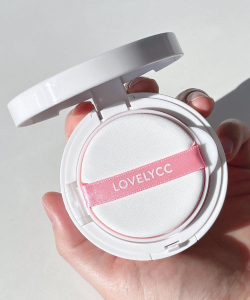 LOVELYCC LOVELYCC Pink Tone Up Cover Essence Sun Cushion 15g + Pick Me Pink Star Sun Cream 50ml