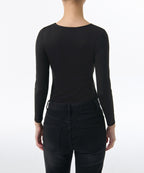MUSINSA STANDARD WOMAN MUSINSA STANDARD WOMAN Crew Neck Bra T-Shirt Black