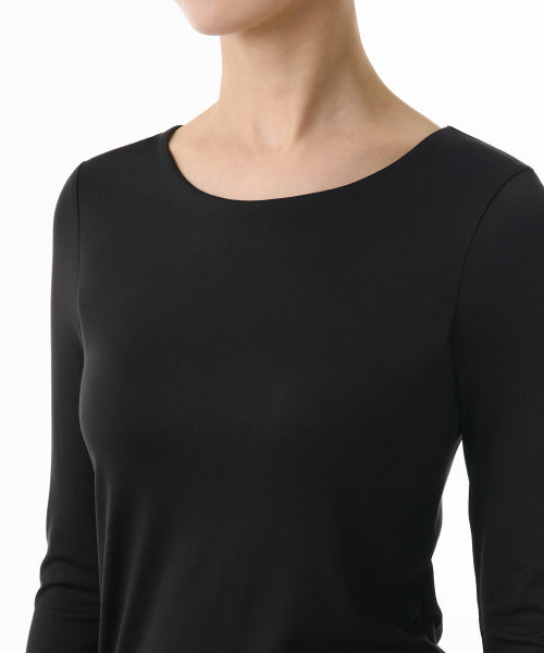 MUSINSA STANDARD WOMAN MUSINSA STANDARD WOMAN Crew Neck Bra T-Shirt Black