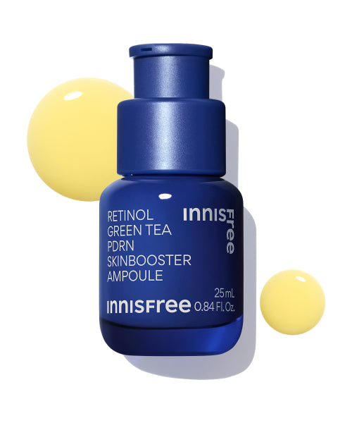 innisfree Retinol Green Tea PDRN Skin Booster Ampoule 25mL