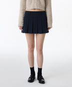 MUSINSA STANDARD WOMAN MUSINSA STANDARD WOMAN Women's Low Rise Pleated Mini Skirt [Navy]