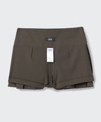 MUSINSA STANDARD WOMAN MUSINSA STANDARD WOMAN Women's Low Rise Pleated Mini Skirt [Khaki Brown]