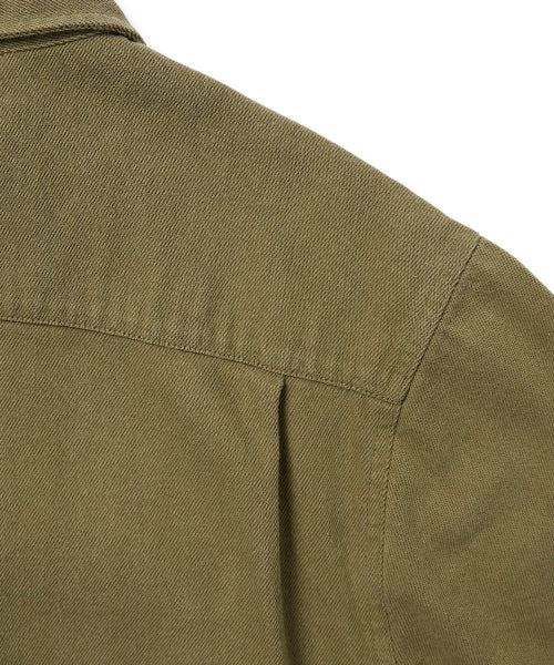 THISISNEVERTHAT THISISNEVERTHAT Half Zip Shirt Olive