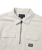 THISISNEVERTHAT THISISNEVERTHAT Half Zip Shirt Ivory