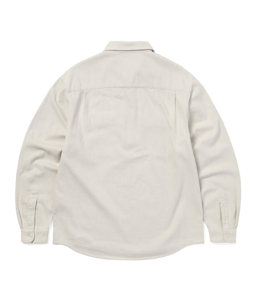 THISISNEVERTHAT THISISNEVERTHAT Half Zip Shirt Ivory