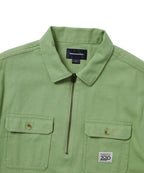 THISISNEVERTHAT THISISNEVERTHAT Half Zip Shirt Green