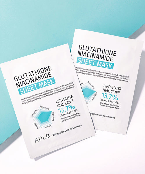 APLB APLB Glutathione Niacinamide Sheet Mask 10pcs