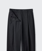 MUSINSA STANDARD WOMAN MUSINSA STANDARD WOMAN Slacks Low Waist Charcoal Gray