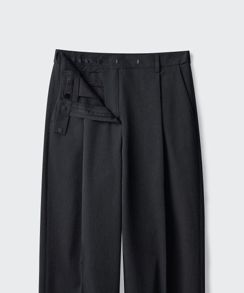 MUSINSA STANDARD WOMAN MUSINSA STANDARD WOMAN Slacks Low Waist Charcoal Gray