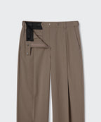 MUSINSA STANDARD WOMAN MUSINSA STANDARD WOMAN Slacks Low Waist Deep Tuck [Dusty Beige]