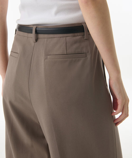 MUSINSA STANDARD WOMAN MUSINSA STANDARD WOMAN Slacks Low Waist Deep Tuck [Dusty Beige]
