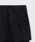 MUSINSA STANDARD WOMAN MUSINSA STANDARD WOMAN Skirt Layered Mini Scotts [Black]