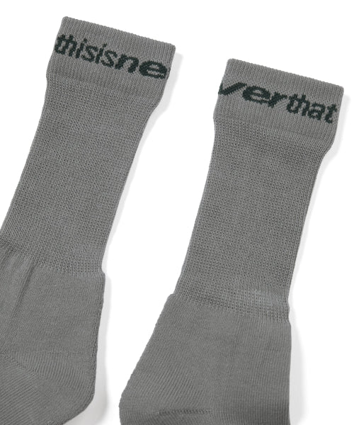 THISISNEVERTHAT THISISNEVERTHAT D/SP-Logo Socks Charcoal
