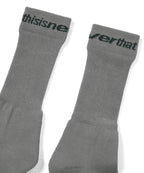 THISISNEVERTHAT THISISNEVERTHAT D/SP-Logo Socks Charcoal