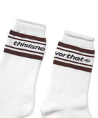 THISISNEVERTHAT THISISNEVERTHAT Striped Socks White