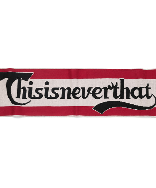 THISISNEVERTHAT THISISNEVERTHAT Football Scarf Red