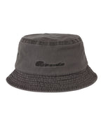THISISNEVERTHAT THISISNEVERTHAT Overdyed SCT-Logo Bucket Hat Charcoal