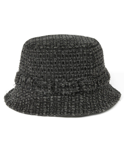 THISISNEVERTHAT THISISNEVERTHAT Damaged Denim Jungle Bucket Hat Black