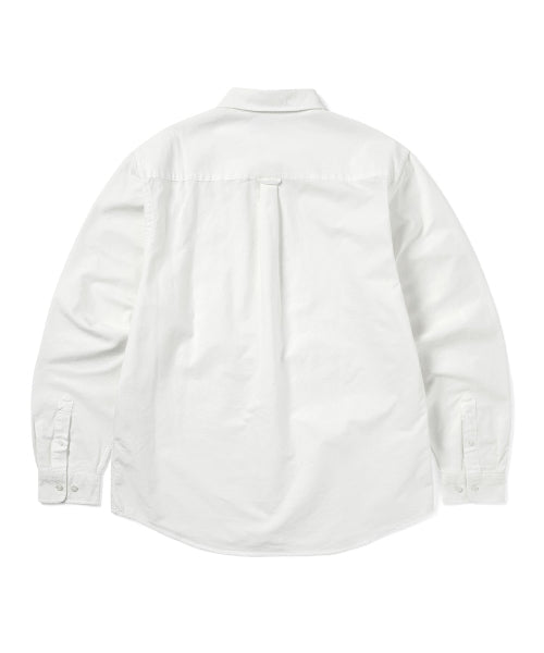 THISISNEVERTHAT THISISNEVERTHAT Overdyed T-Logo Oxford Shirt White