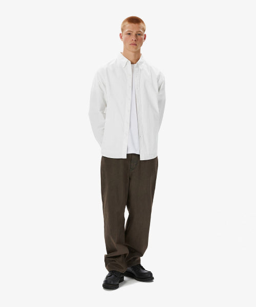 THISISNEVERTHAT THISISNEVERTHAT Overdyed T-Logo Oxford Shirt White