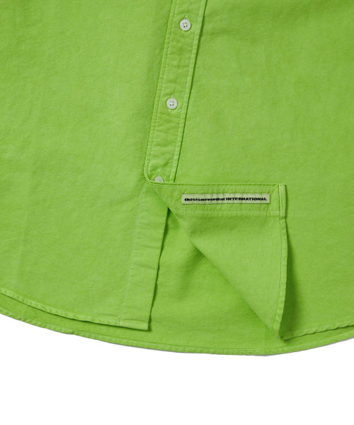 THISISNEVERTHAT THISISNEVERTHAT Overdyed T-Logo Oxford Shirt Green