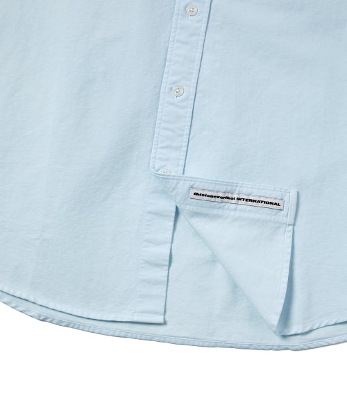 THISISNEVERTHAT THISISNEVERTHAT Overdyed T-Logo Oxford Shirt Blue