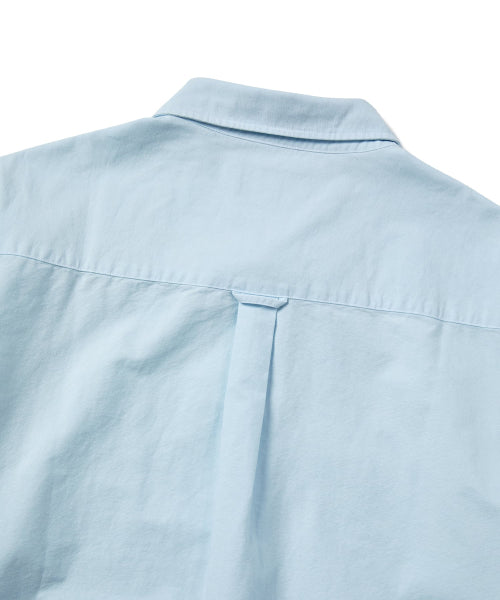 THISISNEVERTHAT THISISNEVERTHAT Overdyed T-Logo Oxford Shirt Blue