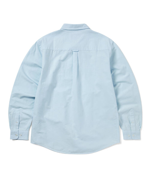 THISISNEVERTHAT THISISNEVERTHAT Overdyed T-Logo Oxford Shirt Blue
