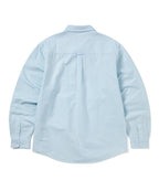 THISISNEVERTHAT THISISNEVERTHAT Overdyed T-Logo Oxford Shirt Blue